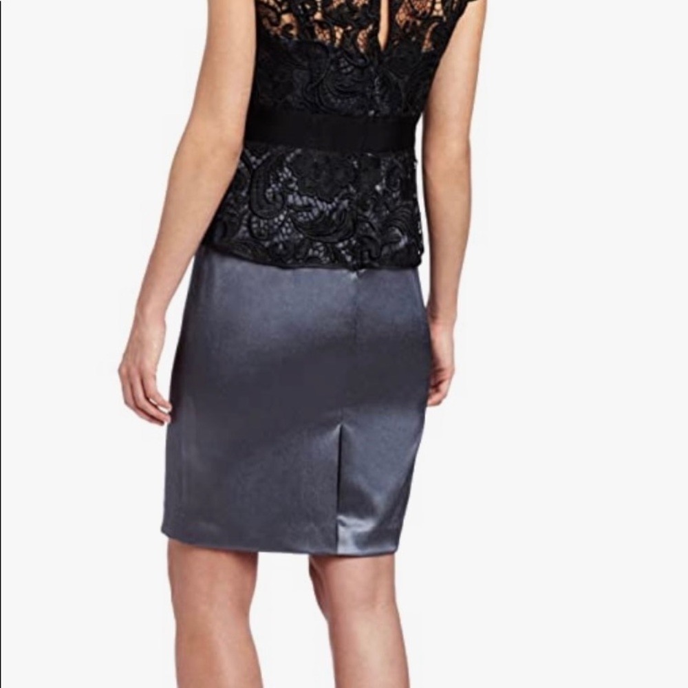 Adrianna Papell Women's Short Lace Bodice Dress